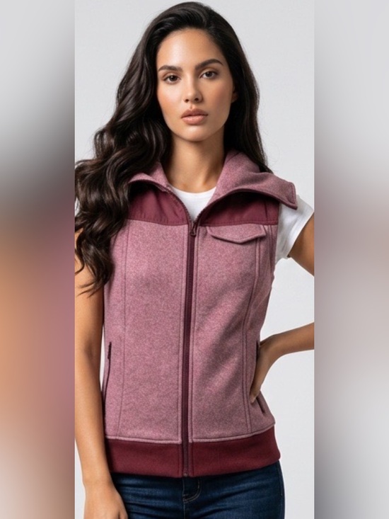 Burton Jackets & Blazers - Burton Women's Two-Tone Mauve Zip Vest